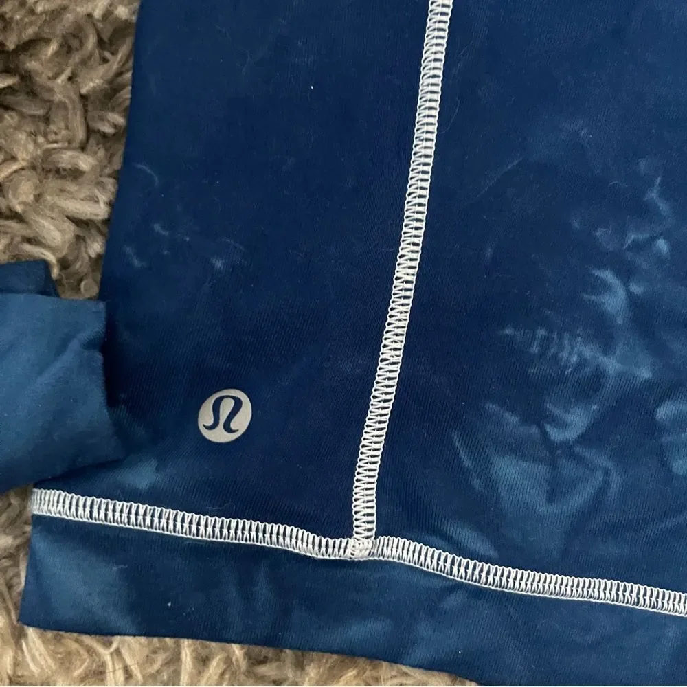 lululemon its rulu cropped half zip size 8